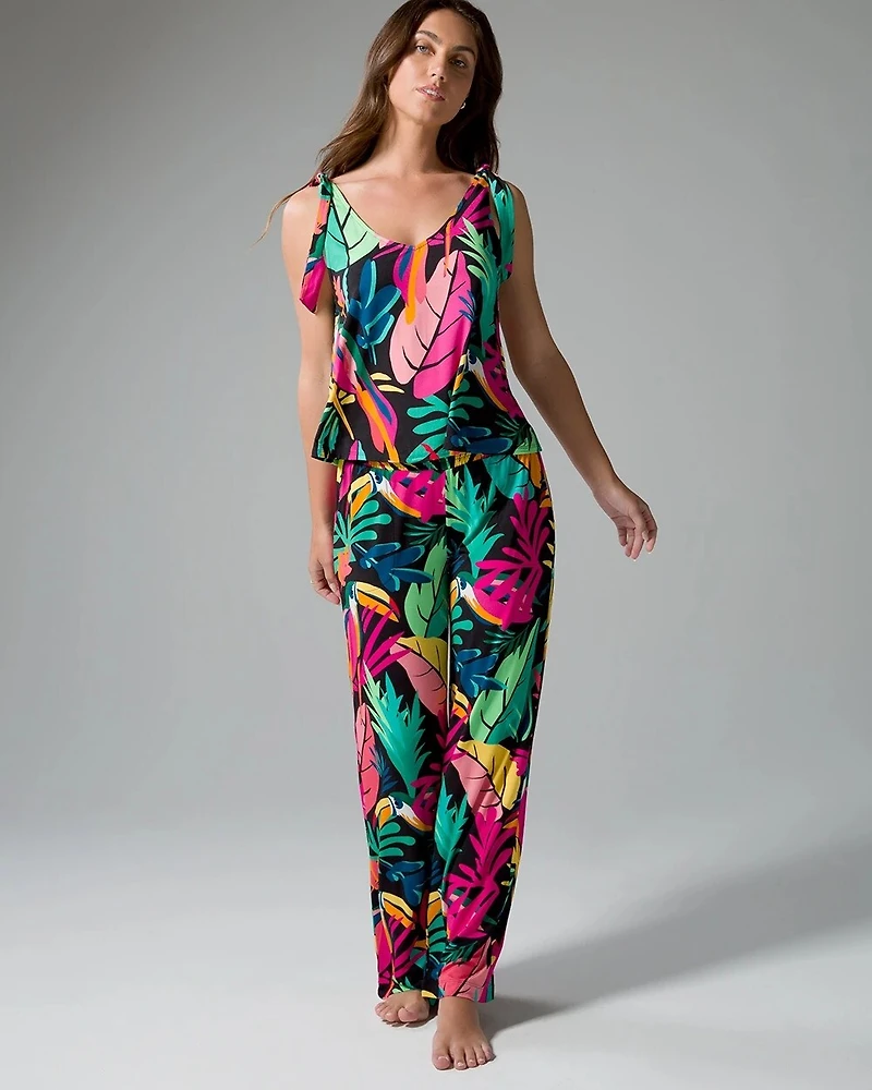 Tie-Shoulder Pajama Tank