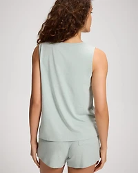 Scoop Neck Relaxed Fit Pajama Tank