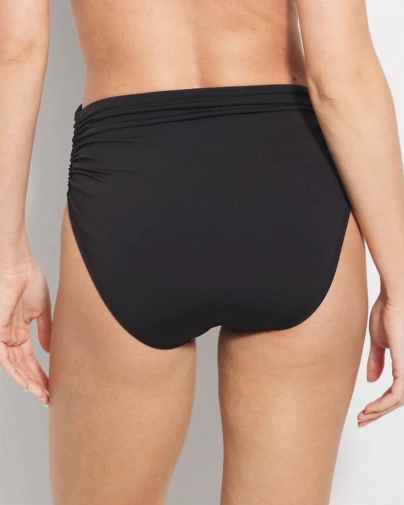 Beattie Side-Shirred Bikini Bottom