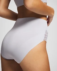 High-Waist Brief Panty with Lace