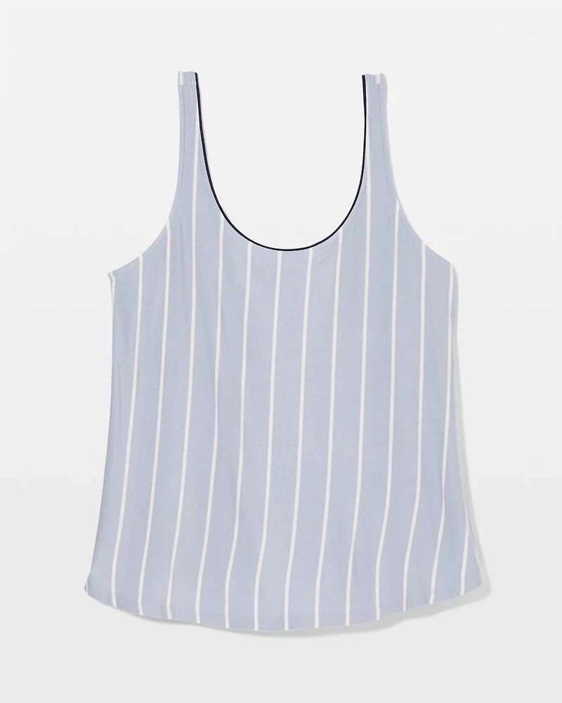 Pajama Tank With Piping