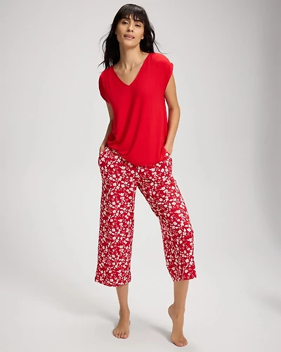 Cropped Pajama Pants