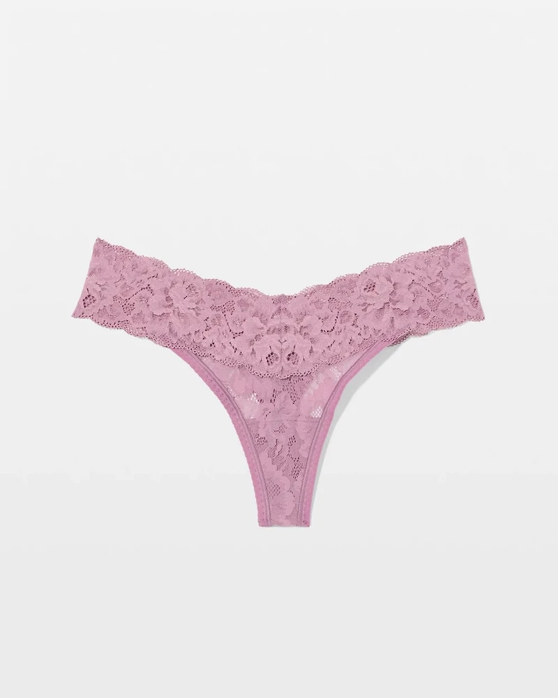 Thong Panty with Signature Lace