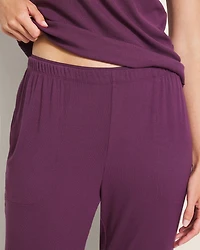 Rib Ankle Pajama Pants