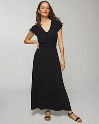 Flutter Sleeve Maxi Bra Dress