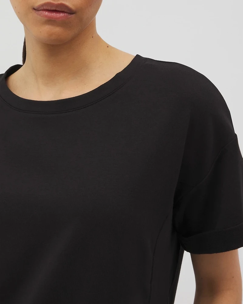 Essential Terry Relaxed Short Sleeve Top