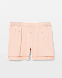 Piped Pajama Shorts