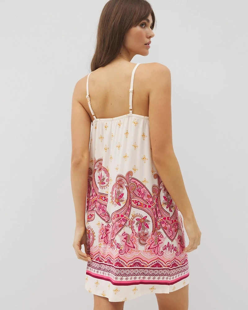 Smocked Neck Chemise