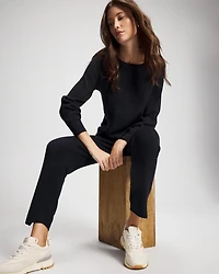 Shimmer Cable Knit Sweater