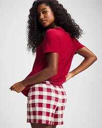 Packaged Short-Sleeve Short Pajama Set