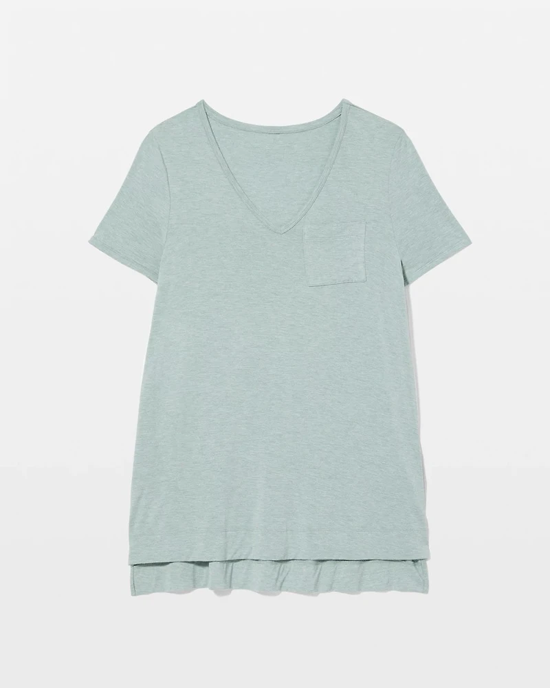 Short Sleeve Pajama Tunic Tee