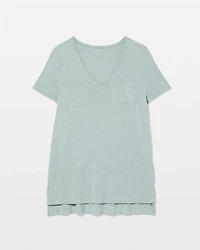 Short Sleeve Pajama Tunic Tee
