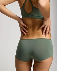 Boyshort Panty with Crochet Lace