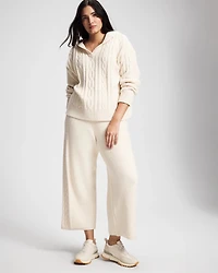 Cable Knit Plush Hoodie