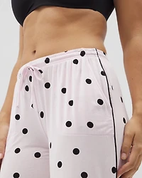 Piped Crop Pajama Pants