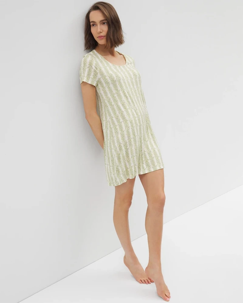 Short Sleeve Scoop Neck Sleepshirt