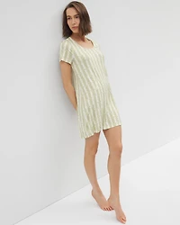 Short Sleeve Scoop Neck Sleepshirt