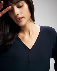 Button-Up Pajama Top