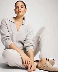 Recycled Yarn Straight Leg Ankle Pant