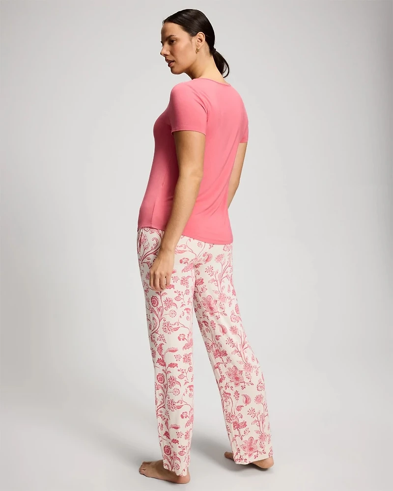 Packaged Short-Sleeve Pant Pajama Set
