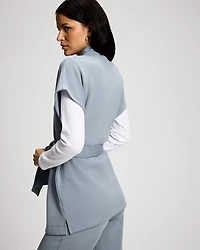 Modern Modal Relaxed Belted Wrap Vest