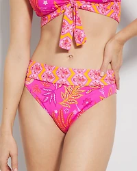 Desert Bloom Foldover High-Waist Swim Bottom