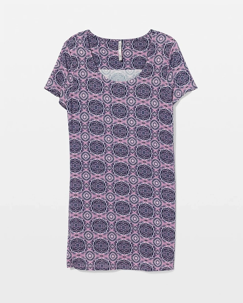 Short Sleeve Scoop Neck Sleepshirt