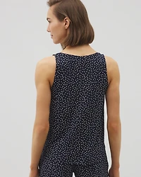 Printed V-Neck Pajama Tank