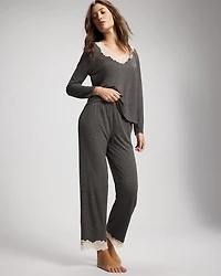 Lace Trim Pajama Pant