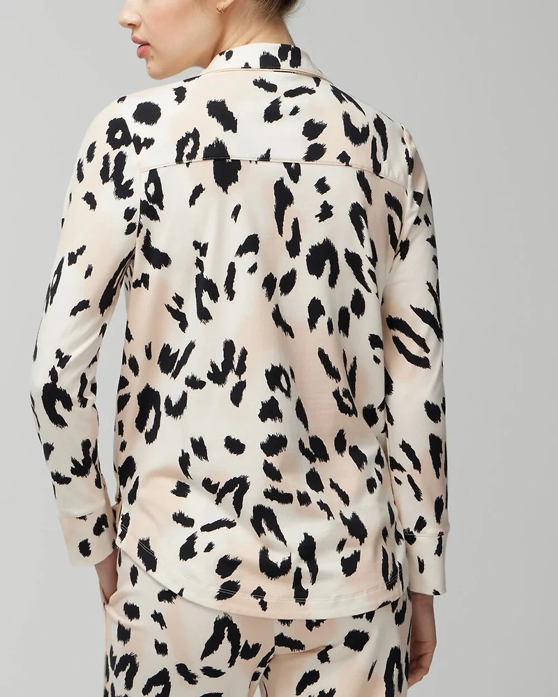 Long-Sleeve Pajama Top