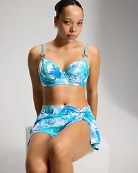 Riviera Retreat Draped Bikini Swim Top