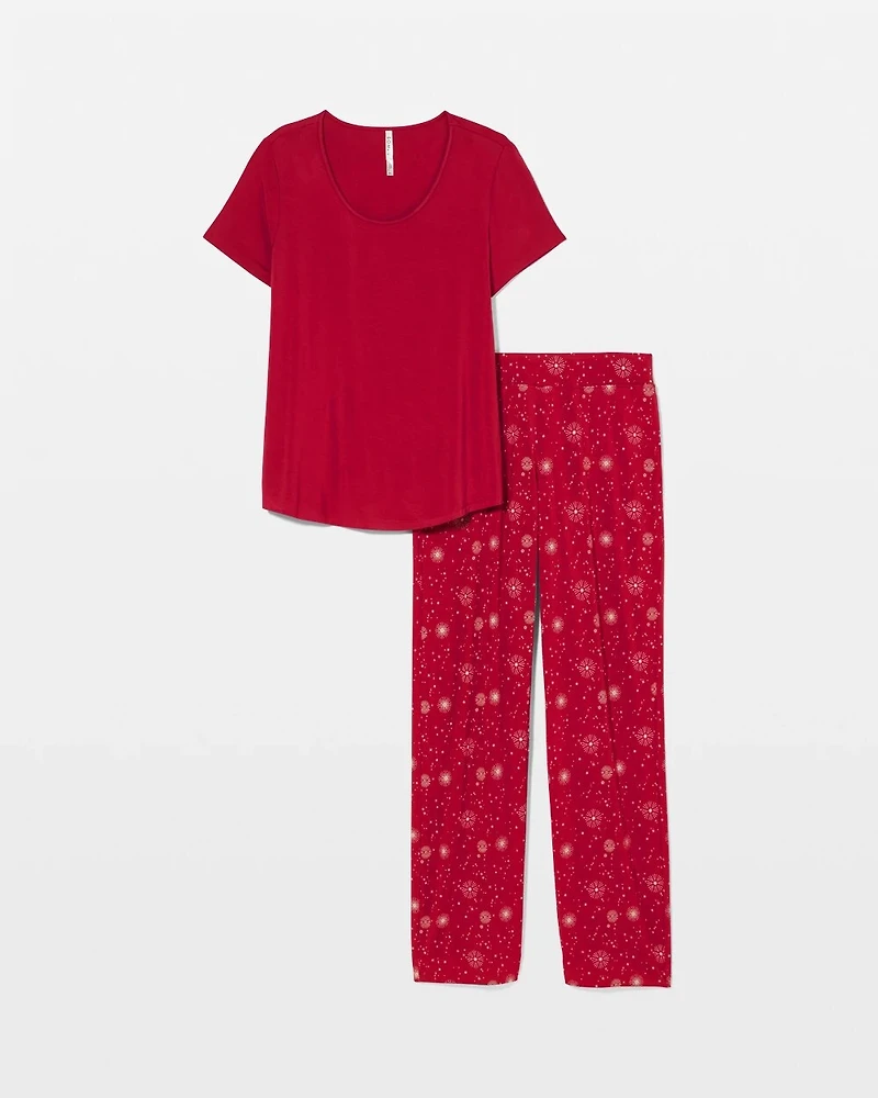 Packaged Short-Sleeve Pant Pajama Set