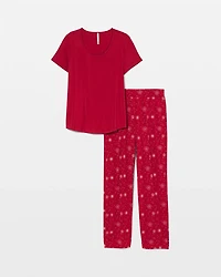 Packaged Short-Sleeve Pant Pajama Set