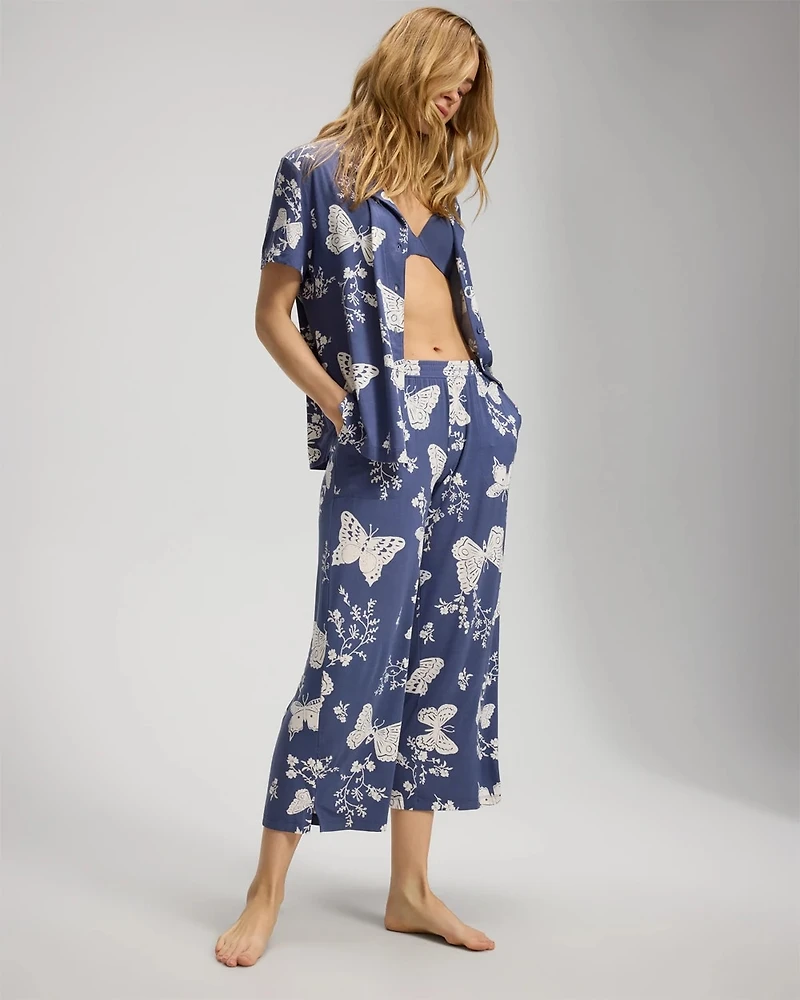 Cropped Pajama Pants