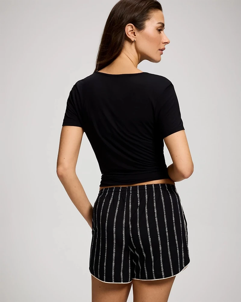 Printed Pajama Shorts