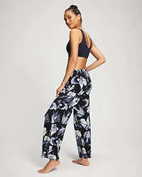 Satin Trim Pajama Pant