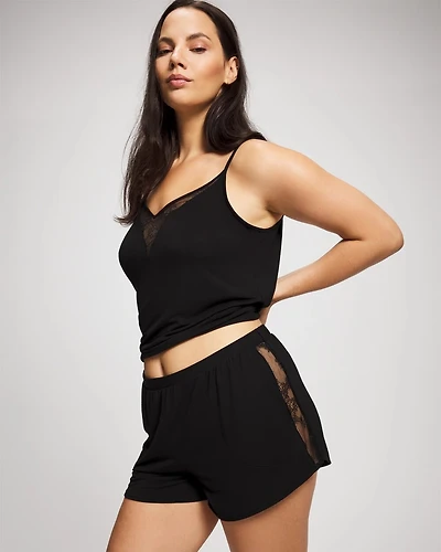 Lace Relaxed Pajama Short