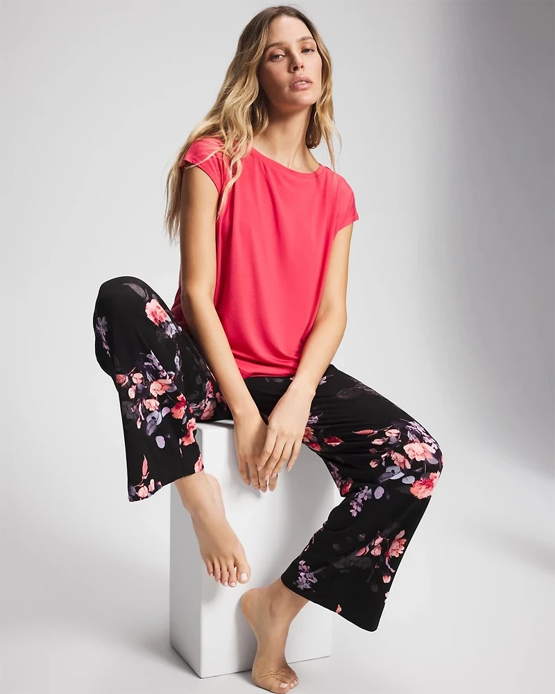 Short Sleeve Boat Neck Top