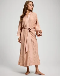 Allover Lace Kimono Robe