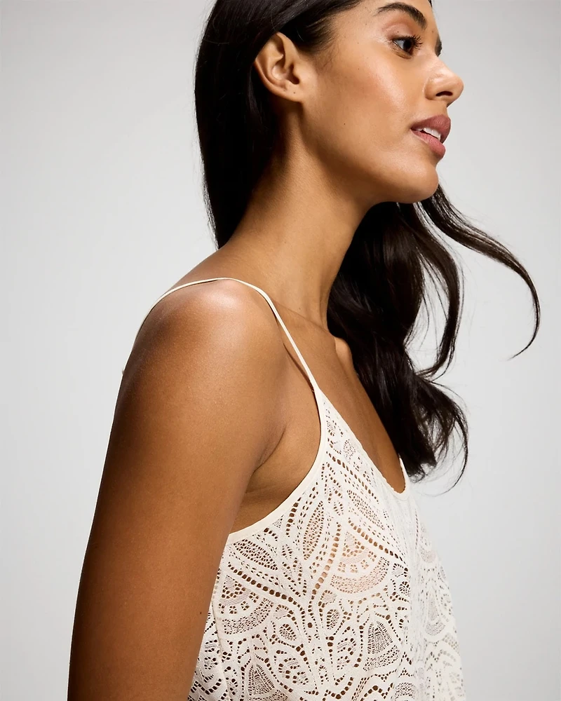 Allover Fresco Lace Pajama Cami