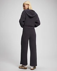Cable Knit Plush Ankle Pant