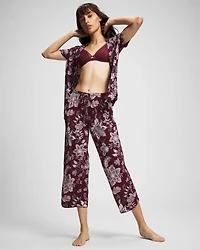 Piped Crop Pajama Pants