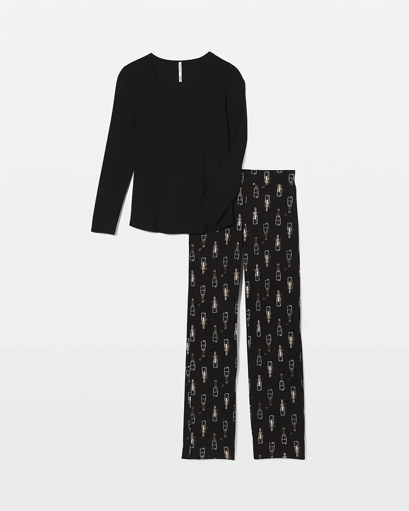 Packaged Long-Sleeve Pant Pajama Set