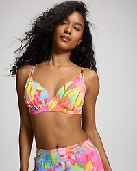 Bellissimo Botanica Draped Underwire Bikini Swim Top