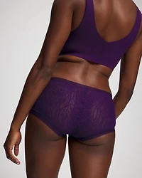 Soma Boyshort Panty with Stretch Lace