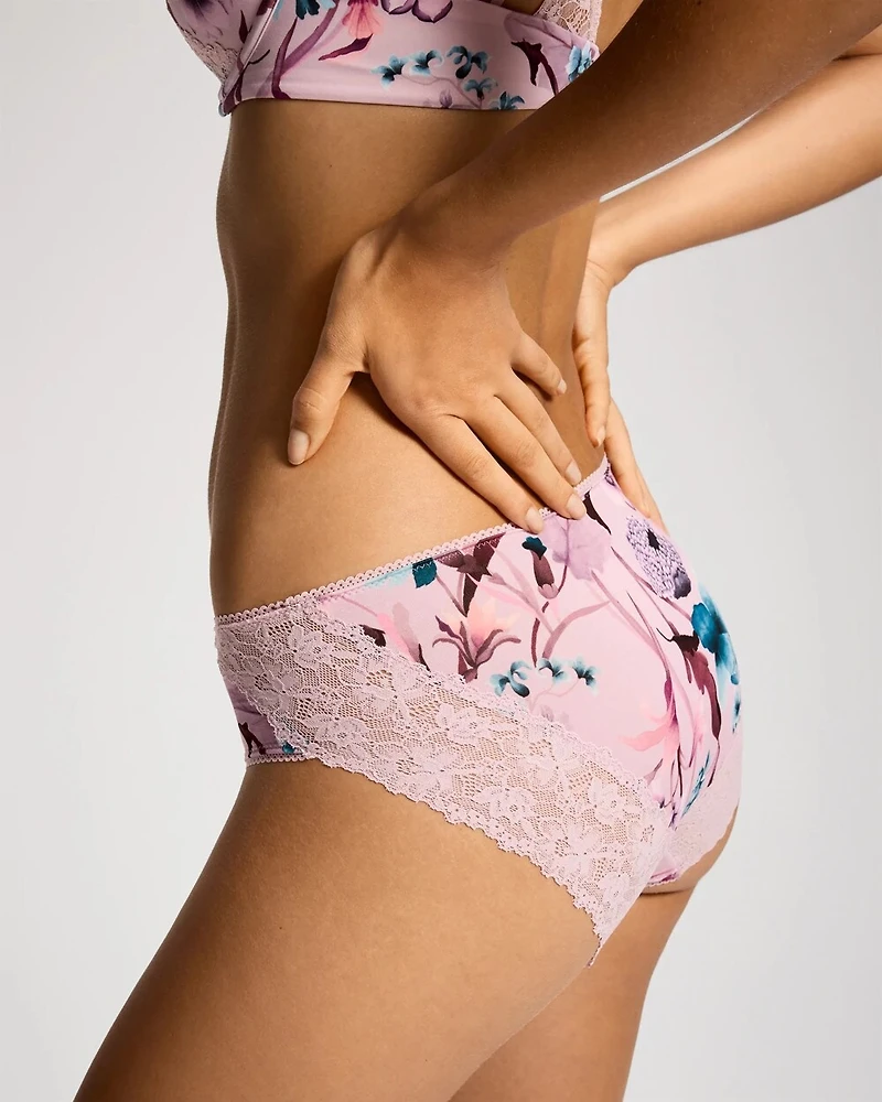 Floral Lace Hipster Panty