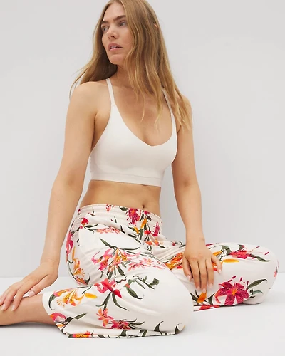 Cropped Pajama Pants