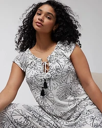 Ruffle Sleeve Pajama Tee