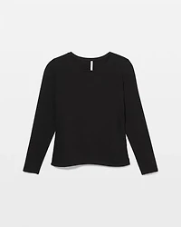Ruched Long Sleeve Pajama Tee