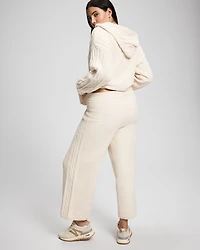 Cable Knit Plush Ankle Pant